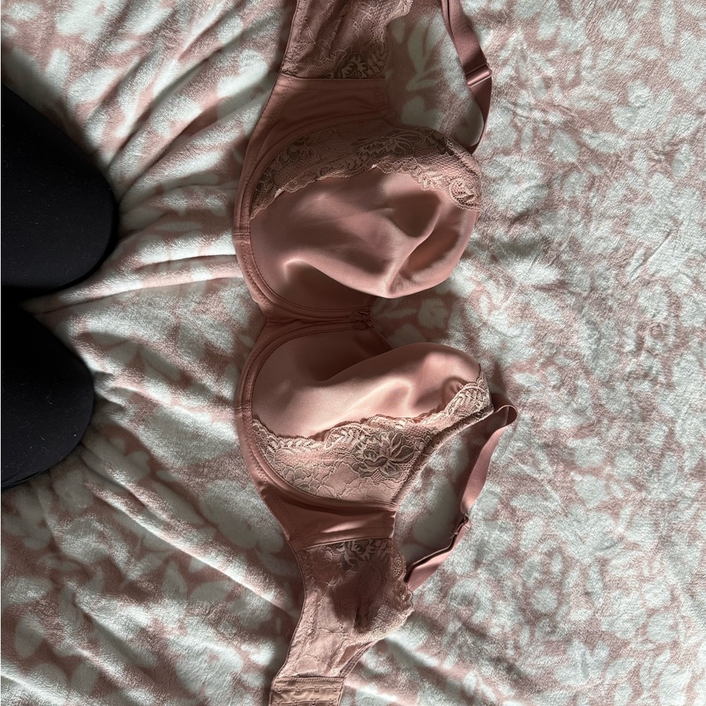 Elila Soft Pink Lace Bra